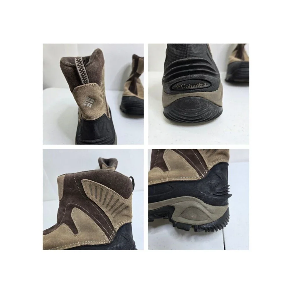 Columbia Men's Snowtrek Techlite Omni-Grip winter boots 11 Brown Snow 200 grams